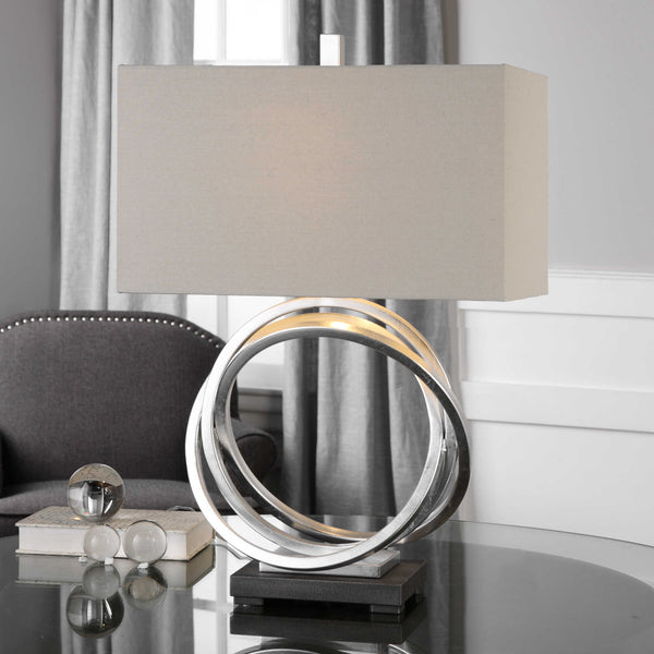 Uttermost Soroca Silver Rings Lamp