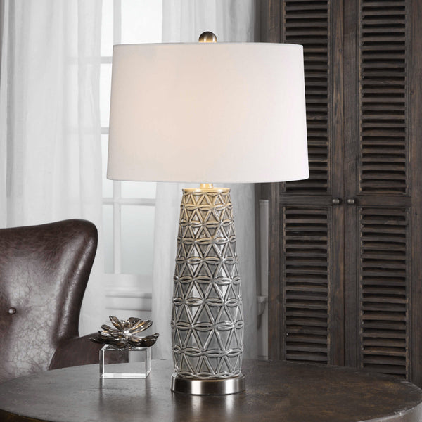 Uttermost Cortinada Stone Gray Lamp