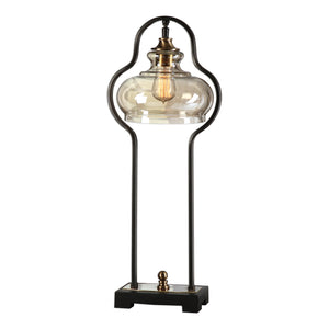 Uttermost Cotulla Aged Black Desk Lamp