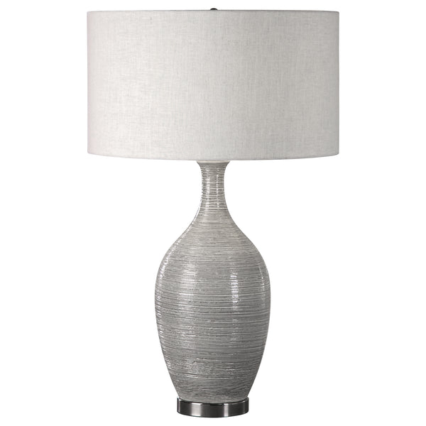 Uttermost Dinah Gray Textured Table Lamp