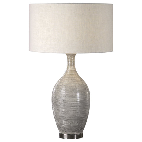 Uttermost Dinah Gray Textured Table Lamp