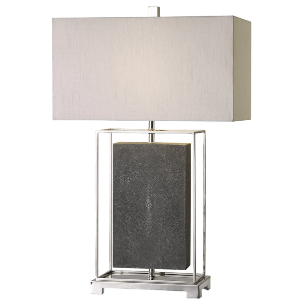 Uttermost Sakana Gray Textured Table Lamp