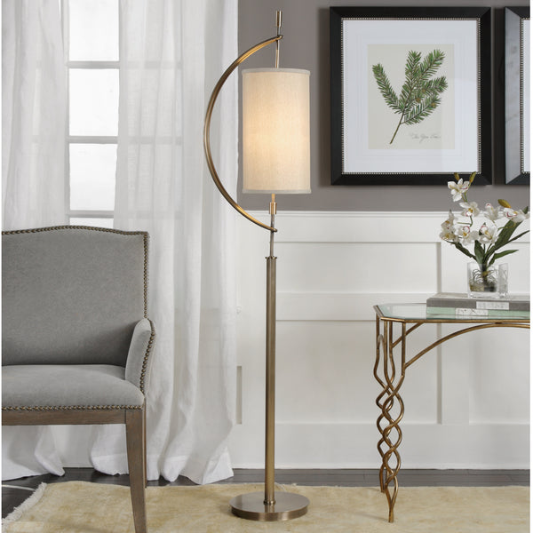 Uttermost Balaour Antique Brass Floor Lamp