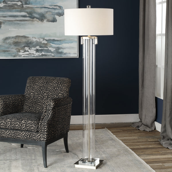 Uttermost Monette Tall Cylinder Floor Lamp