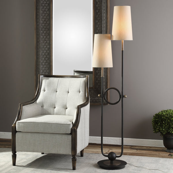 Uttermost Riano 2 Arm / 2 Light Floor Lamp