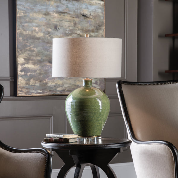 Uttermost Elva Emerald Table Lamp