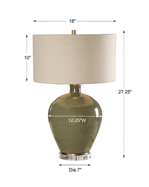 Uttermost Elva Emerald Table Lamp