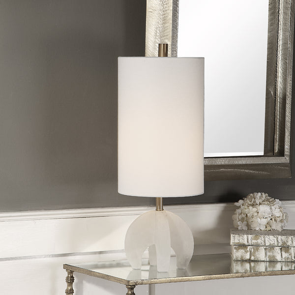 Uttermost Alanea White Buffet Lamp