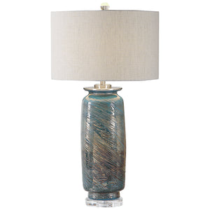 Uttermost Olesya Swirl Glass Table Lamp