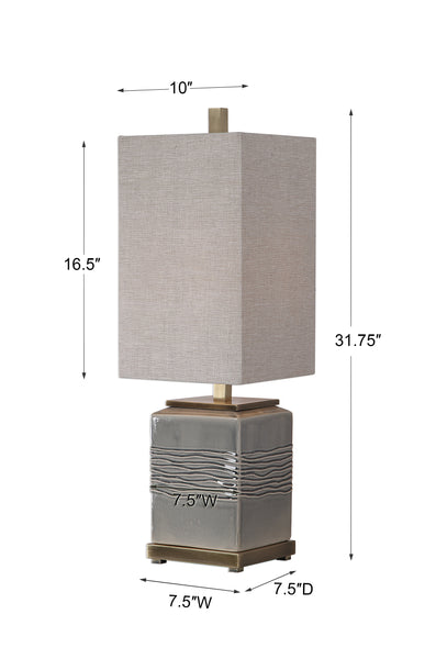 Uttermost Covey Gray Glaze Buffet Lamp