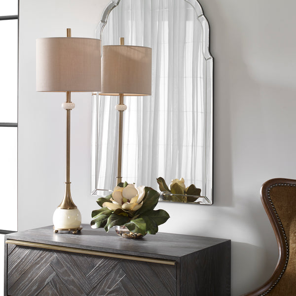 Uttermost Natania Plated Brass Buffet Lamp