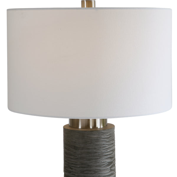 Uttermost Strathmore Stone Gray Table Lamp