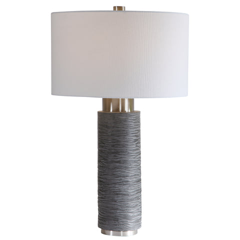 Uttermost Strathmore Stone Gray Table Lamp