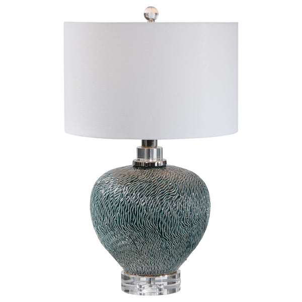 Uttermost Almera Dark Teal Table Lamp