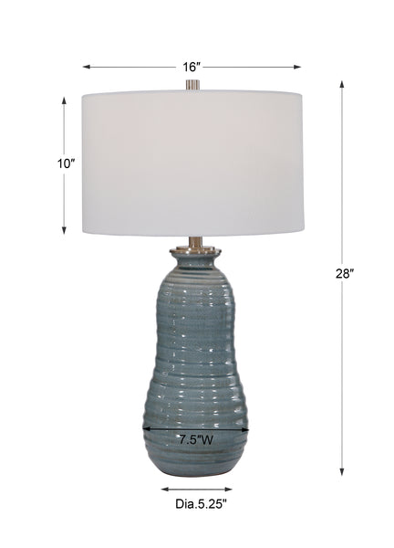 Uttermost Zaila Light Blue Table Lamp