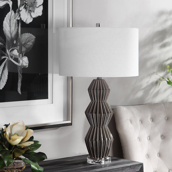 Uttermost Maxime Smokey Gray Table Lamp