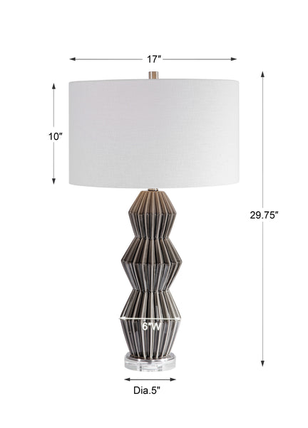 Uttermost Maxime Smokey Gray Table Lamp