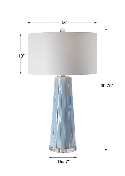 Uttermost Brienne Light Blue Table Lamp