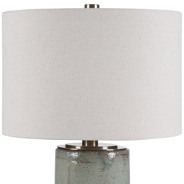 Uttermost Callais Crackled Aqua Table Lamp