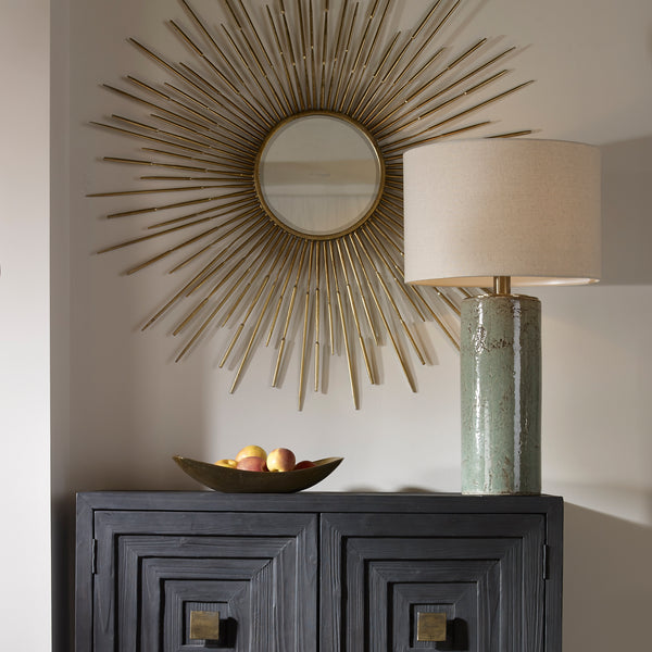 Uttermost Callais Crackled Aqua Table Lamp