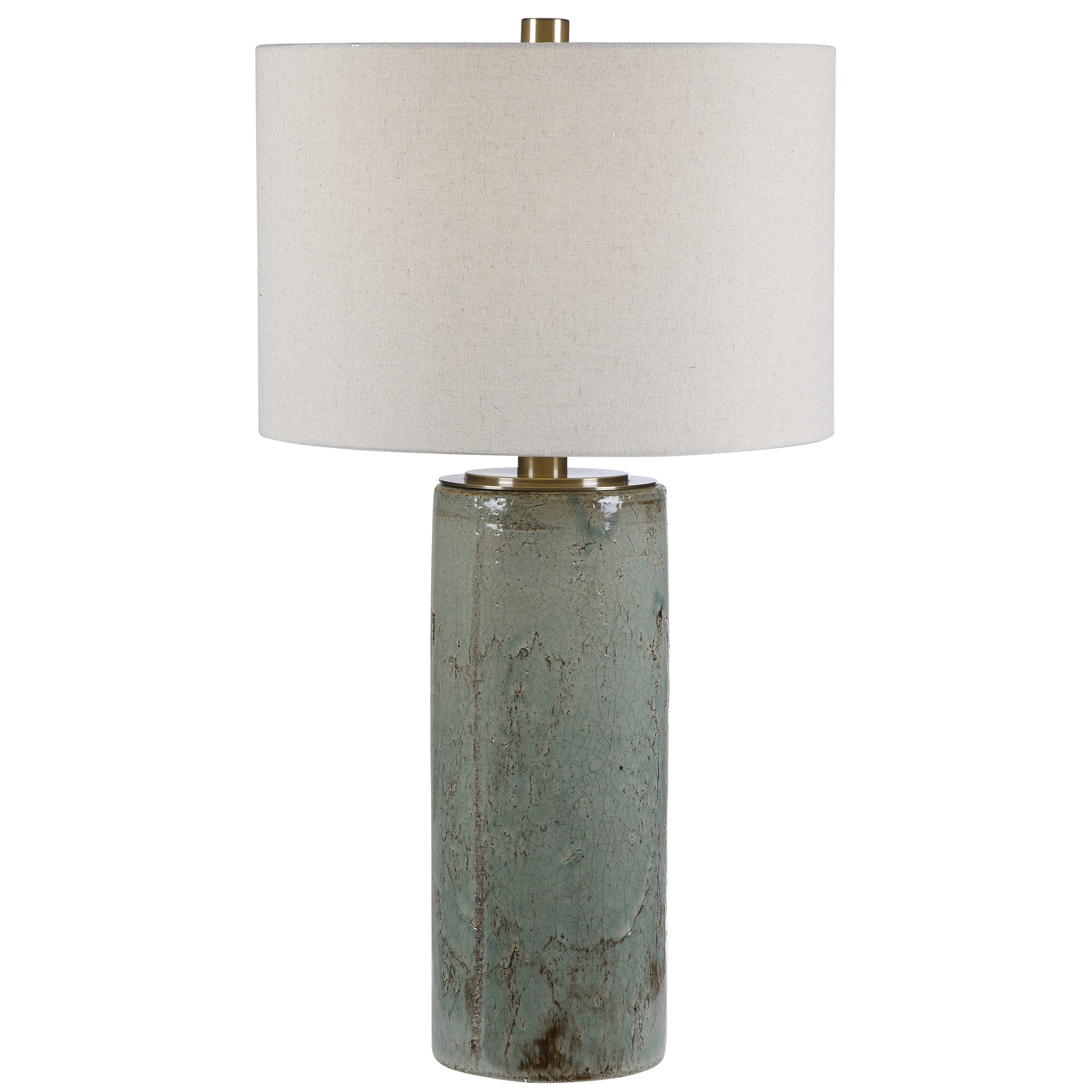 Uttermost Callais Crackled Aqua Table Lamp