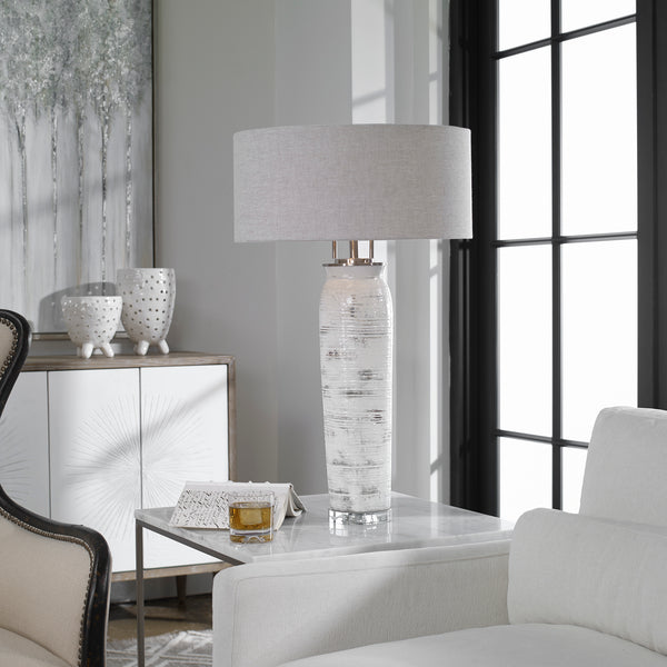 Uttermost Lenta White Table Lamp