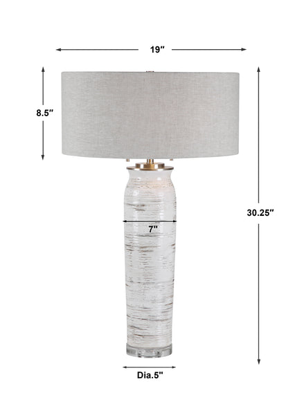 Uttermost Lenta White Table Lamp