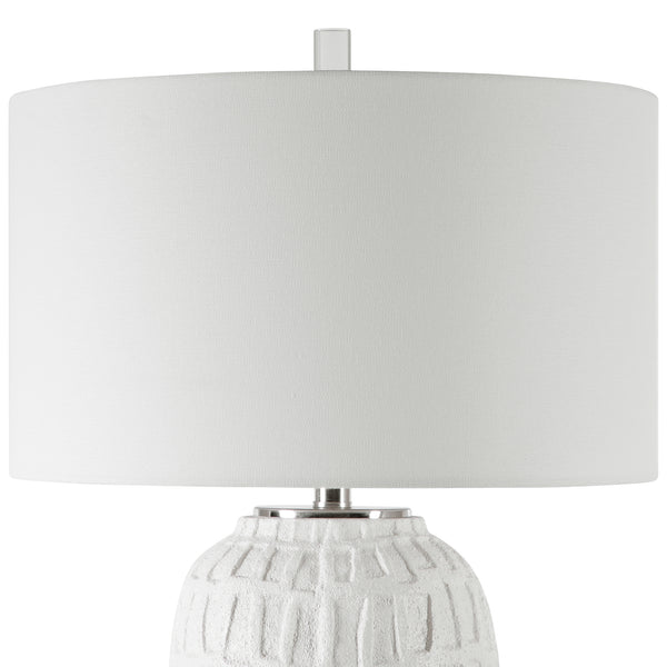 Uttermost Caelina Textured White Table Lamp