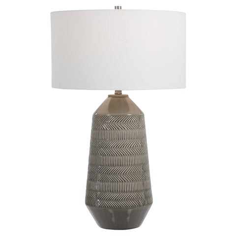 Uttermost Rewind Gray Table Lamp