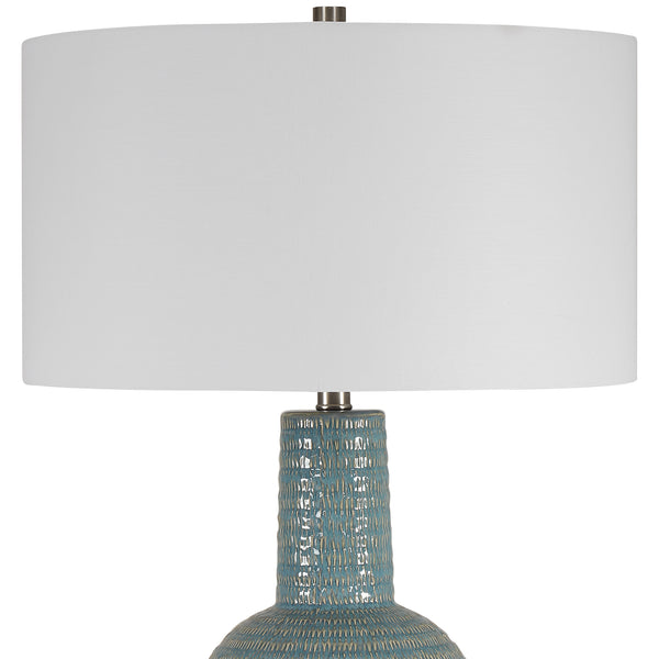 Uttermost Delta Light Aqua Table Lamp