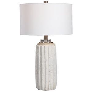 Uttermost Azariah White Crackle Table Lamp