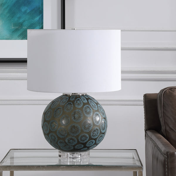 Uttermost Agate Slice Charcoal Table Lamp