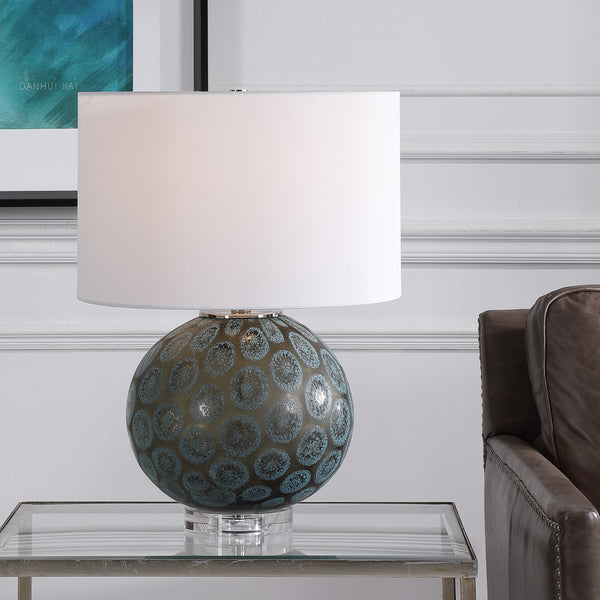 Uttermost Agate Slice Charcoal Table Lamp