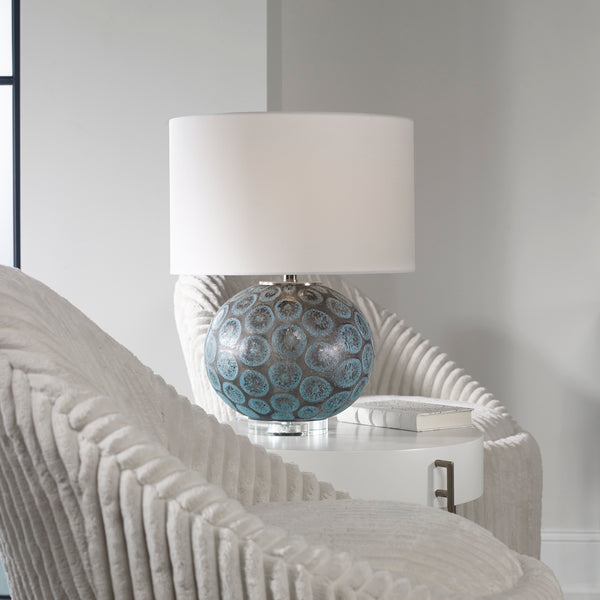 Uttermost Agate Slice Charcoal Table Lamp