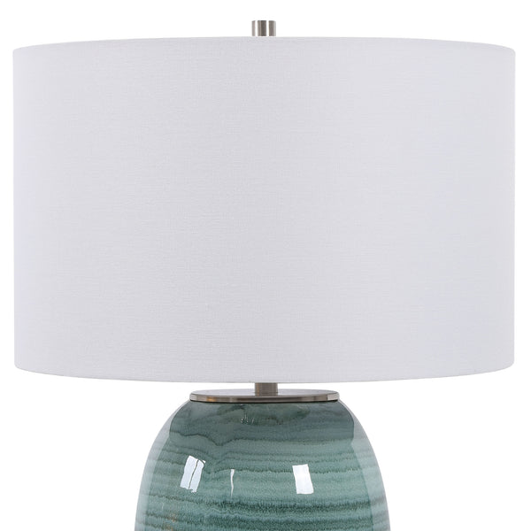 Uttermost Caicos Teal Table Lamp