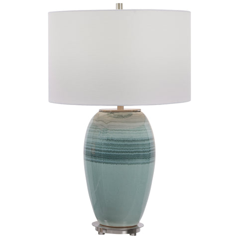 Uttermost Caicos Teal Table Lamp