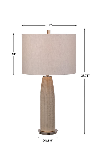 Uttermost Delgado Light Gray Table Lamp