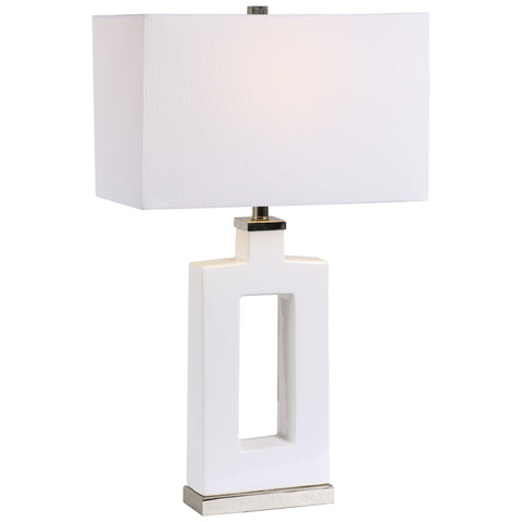 Uttermost Entry Modern White Table Lamp