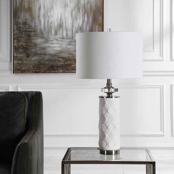 Uttermost Calia White Table Lamp