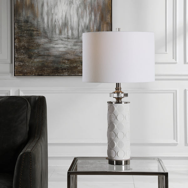 Uttermost Calia White Table Lamp