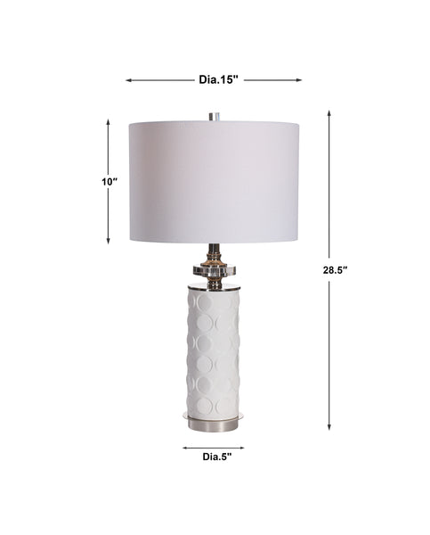 Uttermost Calia White Table Lamp