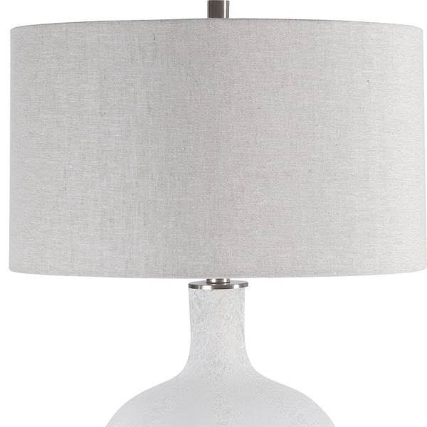 Uttermost Whiteout Mottled Glass Table Lamp