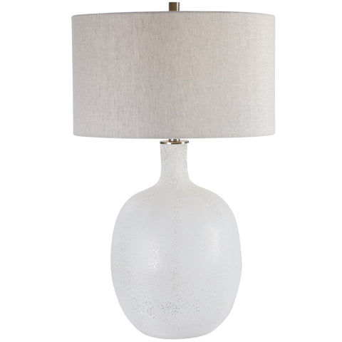 Uttermost Whiteout Mottled Glass Table Lamp