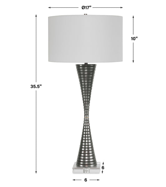 Uttermost Renegade Ribbed Iron Table Lamp