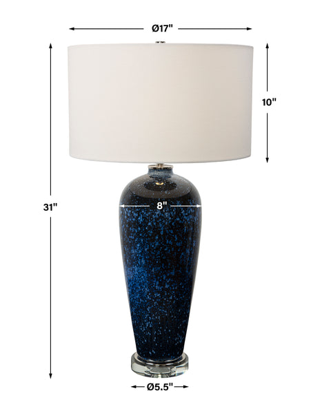 Uttermost Stargazer Cobalt Navy Table Lamp