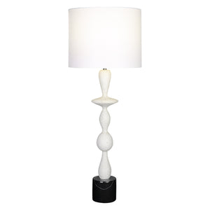 Uttermost Inverse White Marble Table Lamp