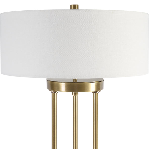 Uttermost Pantheon Brass Rod Table Lamp