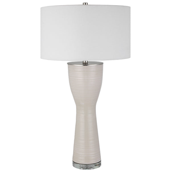 Uttermost Amphora Off-White Glaze Table Lamp