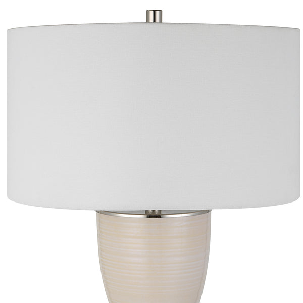 Uttermost Amphora Off-White Glaze Table Lamp