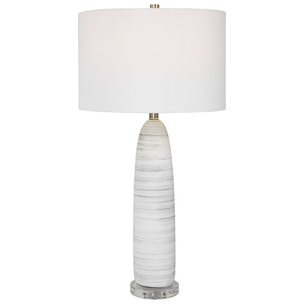 Uttermost Levadia Matte White Table Lamp